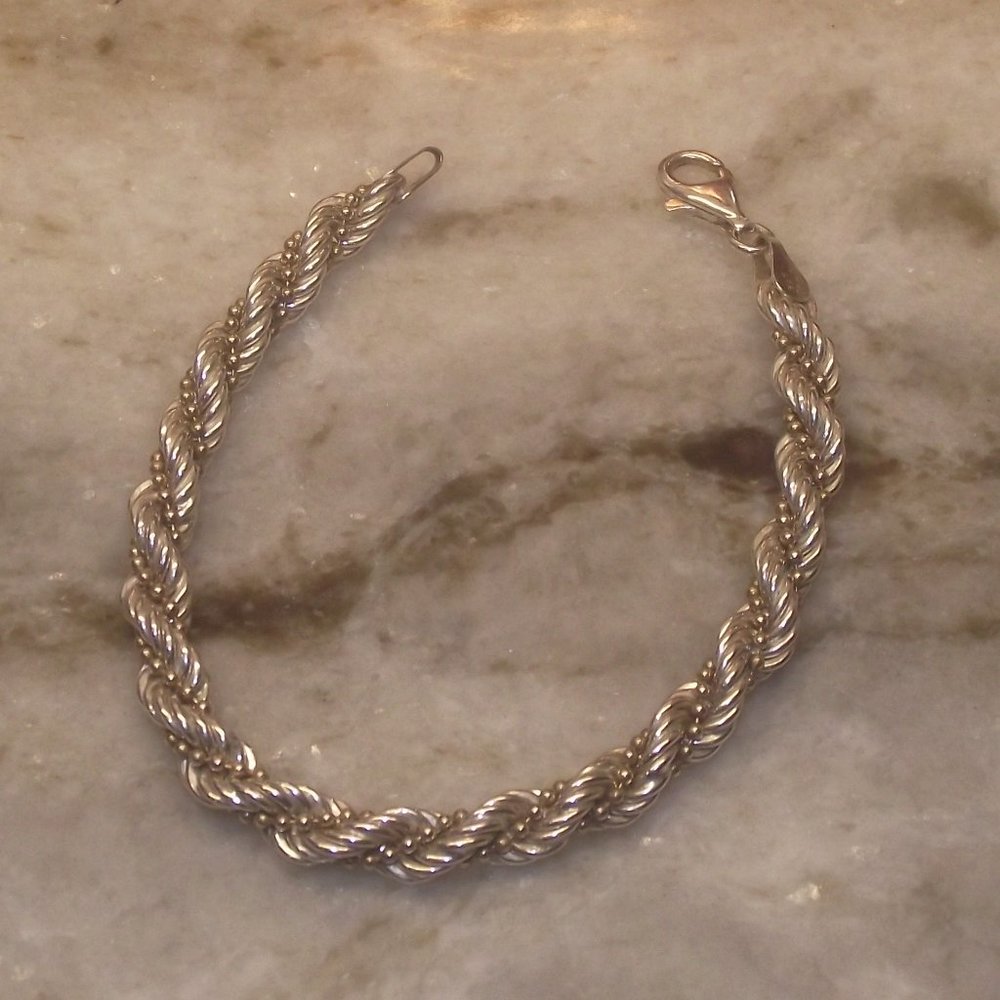 Twisted bracelet sterling Italy